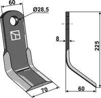 Y-Messer 225x60mm
